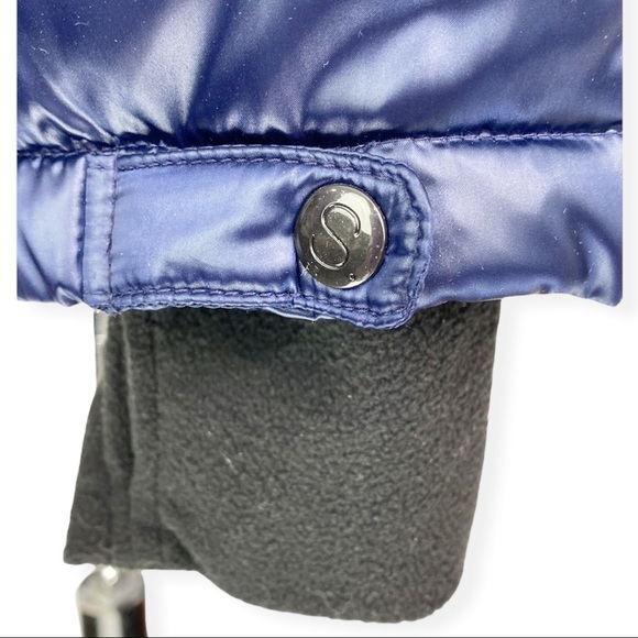 S13 Quilted Down Puffer Jacket Metallic Navy NWT Size XL Duck Down Feather - Picture 13 of 14